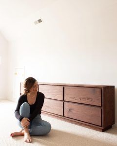 Diy Dresser Build, Big Dresser, Diy Dresser Plans, Diy Closet System, Dresser Plans, Built In Dresser, Long Dresser, Girls Playroom, Basement Living Rooms