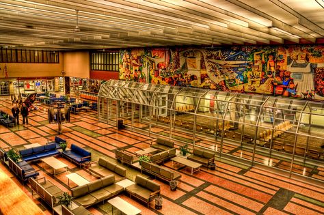 where the sixties never stopped swinging (Gander International Airport, Canada) | The Beauty of Transport Corporate Interior Design, Airport Lounge, Atlantic Canada, Corporate Interiors, Holiday Places, The Sixties, Newfoundland And Labrador, New Brunswick, On Holiday