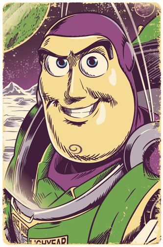 Buzz Lightyear illustration By Jim Zahniser, Red Robot Design & Illustration www.etsy.com/shop/RedRobotCreative Buzz Lightyear Illustration, Buzz Lightyear Sketch, Buzz Lightyear Art, Buzz Lightyear Drawing, Toy Story Illustration, Toy Story Art, Dibujos Toy Story, Red Robot, Toy Story Costumes