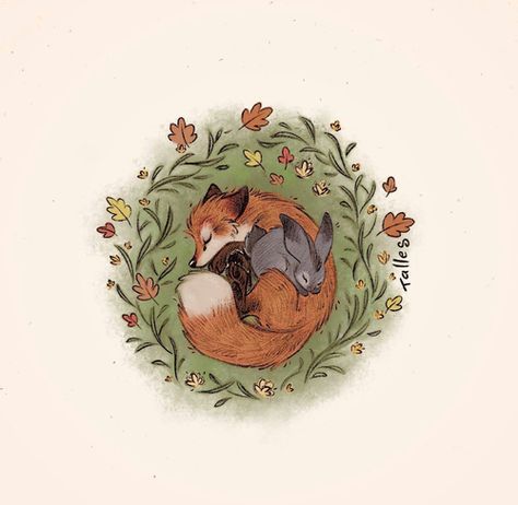 The Rabbit, The Fox, Fox, Flowers