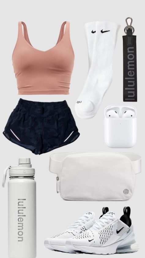 Cute Summer Sporty Outfits, Gymwear Outfits, Cute Workout Outfits, Fitness Wear Outfits, Preppy Summer Outfits, Casual Outfits For Teens, Casual Preppy Outfits, Trendy Outfits For Teens, Cute Lazy Day Outfits