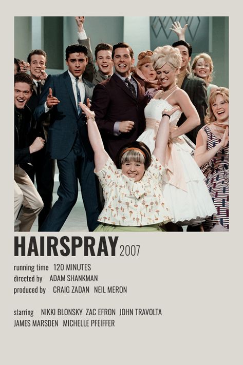 Hairspray Poster Vintage, Hairspray Movie Aesthetic, Poster Prints Movies, Hairspray Movie Poster, Hairspray Wallpaper, Hairspray Poster, Book Posters Aesthetic, Hairspray Movie, Musical Theatre Posters