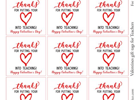 Free Valentines day gift tags for Teachers from asimplelifeandeverythingnice.com - Google Drive Happy Valentines Tags Free Printable, Teacher Valentine Gift Tags Free Printables, Teacher Valentine Tags Free Printables, Teacher Valentine Cards Printable, Teacher Valentine Printables Free, Valentine’s Day Printable Tags, Valentine Gift Tags Printable Free, Valentines Day Tags Printable Free, Teacher Valentine Printable