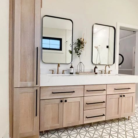 75 Modern Bathroom Ideas You'll Love - July, 2022 | Houzz Arched Mirrors, Modern Bathroom Ideas, New House Bathroom, House Bathrooms, Hexagon Tile, Master Bath Remodel, Freestanding Tub, Bathroom Remodel Shower, Bathroom Remodel Designs