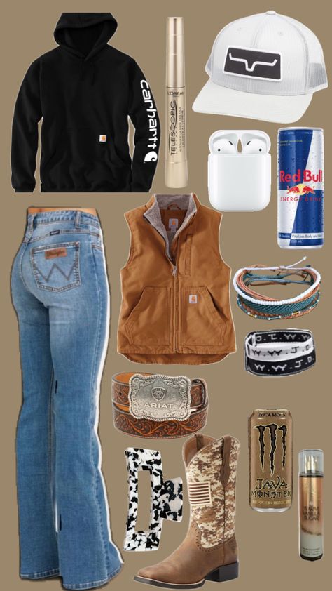 #countryoutfit #countryfit #cutefit Cow Show Outfit, Country Thanksgiving Outfit, Cold Country Outfit, Christmas Country Outfits, Country Christmas List Ideas, College Outfits Western, Contry Asthetic Outfits, Western Teen Outfits, Country Shuffles