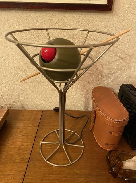 I found a martini lamp at the thrift store for $7 - the true value is 128x more David Krys Martini Lamp, Martini Lamp, Christmas Gift Wishlist, Food Room, Tabletop Lamp, Table Top Lamps, Gift Wishlist, Mid Century Architecture, Living The Dream