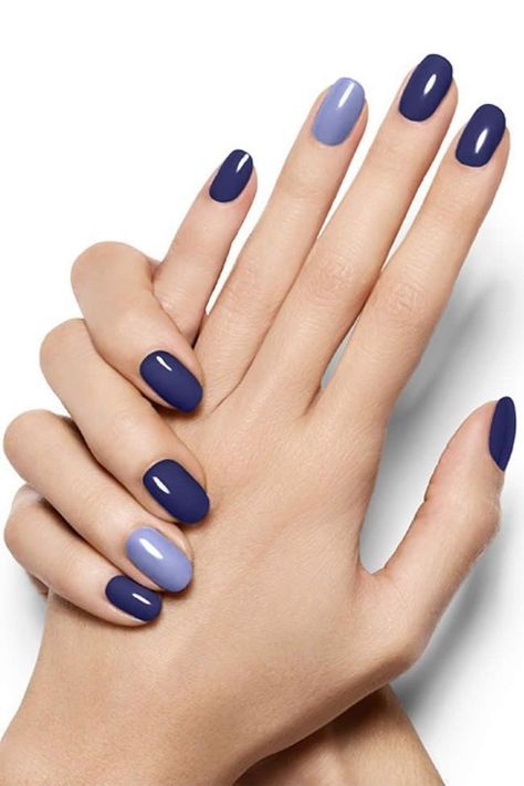 Nail Colors Winter, Purple Nail, Blue Nail Designs, Long Lasting Nails, Blue Nail, Glitter Girl, Nail Polish Colors, Mani Pedi, Blue Nails