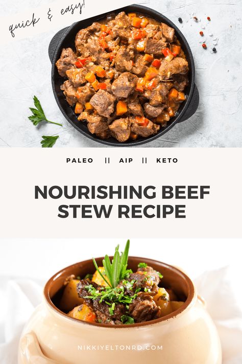 Nourishing Beef Stew Recipe  - Nikki Yelton RD High Iron Recipes, Iron Recipes, Carrot Greens, Foods High In Iron, Ayurvedic Healing, Healing Recipes, High Iron, Beef Stew Recipe, Protein Recipes