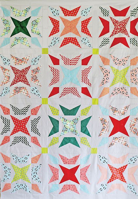 New Pattern, and It's On Sale! Introducing Wavelength Kite Template, Pieced Quilts, Quilt Modernen, Pretty Quilt, Quilting Inspiration, Modern Quilt Patterns, Foundation Paper Piecing, Star Quilts, Scrappy Quilts