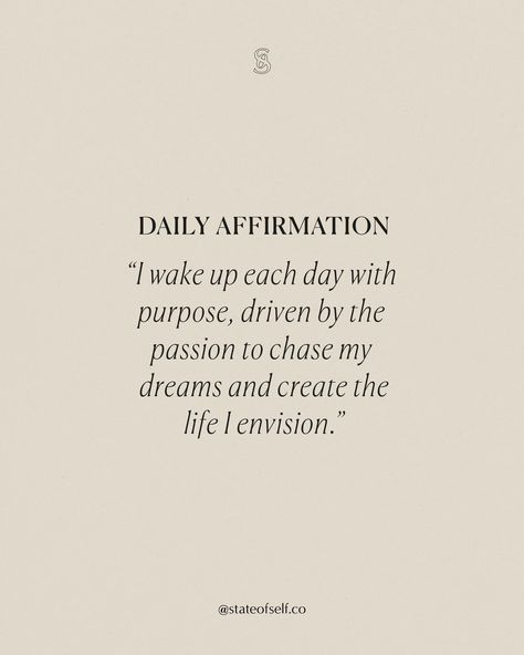 Every morning is a new opportunity to chase your dreams and build the life you’ve always envisioned 🌅 I choose to wake up with purpose, passion, and determination, knowing that each step I take is a step closer to the life I desire ✨ What's your mantra for today? Share it with us in the comments and let’s inspire each other to live our best lives! 🤍 #MorningMantra #ChaseYourDreams #LiveWithPurpose #DailyInspiration #SelfGrowth #StateOfSelf #aestheticfeeds #journalprompts #growthmindset #Pla... Own Your Morning Elevate Your Life, Morning Mantra, Daily Mantra, Live With Purpose, Achieve Your Dreams, Waiting List, Chase Your Dreams, I Choose, Life Purpose