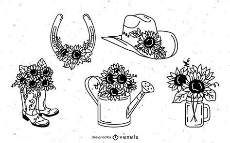 Simple Western Tattoos, Southern Beauty, Western Tattoos, Mo Design, Beautiful Illustration, Shirt Template, Mom Tattoos, Shirt Maker, Drawing Set