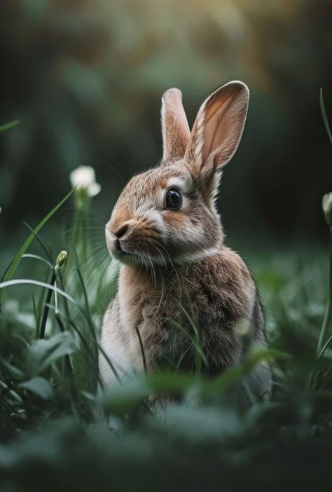 Draw Rabbit, Rabbit Photography, Wild Bunny, Bunny Photo, Rabbit Pictures, Wild Animals Photos, Wild Baby, Spring Animals, Rabbit Painting