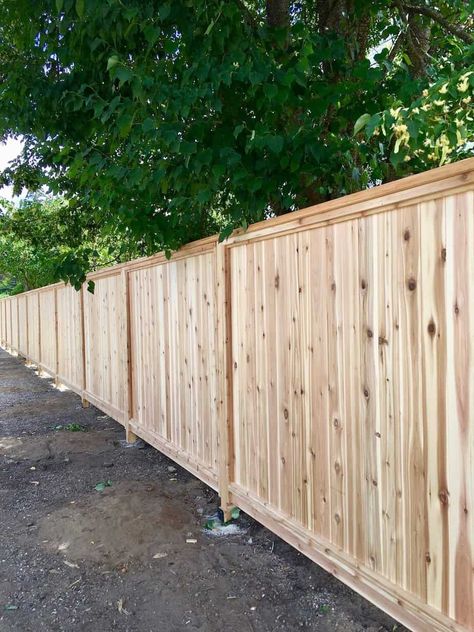 Wood Fence Panels, Cedar Fence Posts, Privacy Fencing, Privacy Fence Panels, Wood Fence Design, Wood Privacy Fence, Privacy Fence Designs, Privacy Landscaping, Backyard Privacy