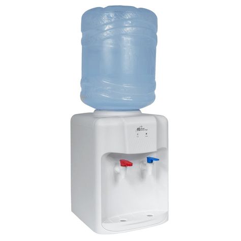 Keep your office breakroom, residential facility, or event hydrated with this Royal Sovereign RWD-200W 5 gallon countertop hot / cold water dispenser! This water dispenser is the perfect size for your busy break room. The countertop design makes it far more compact than a standing option, but doesn't sacrifice on capacity.<br><br>The stainless steel water tank heats water up to 203 degrees Fahrenheit, but can be turned off when not in use in order to conserve energy. For added safety, a child lo Countertop Water Dispenser, Lesson Plan Examples, Juice Dispenser, Steel Water Tanks, Gallon Water Bottle, Hot Water Dispensers, Water Dispensers, Countertop Design, Water Coolers