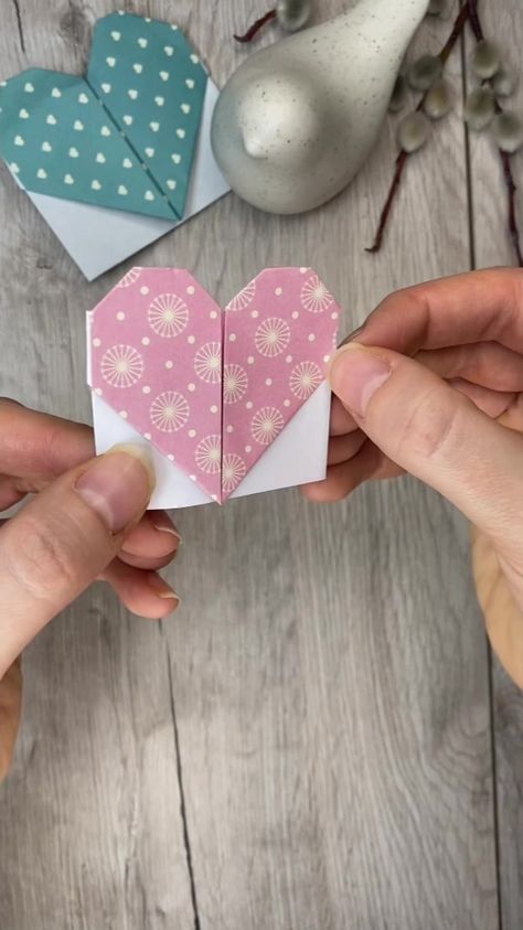 Cute Origami heart bookmark 💗 #papercrafting #origami #diybookmark | DIY Bookmarks | TikTok Heart Bookmark, Cute Origami, Origami Heart, Diy Bookmarks, Make Your Day, Origami, Get Started, Make Your, The Creator