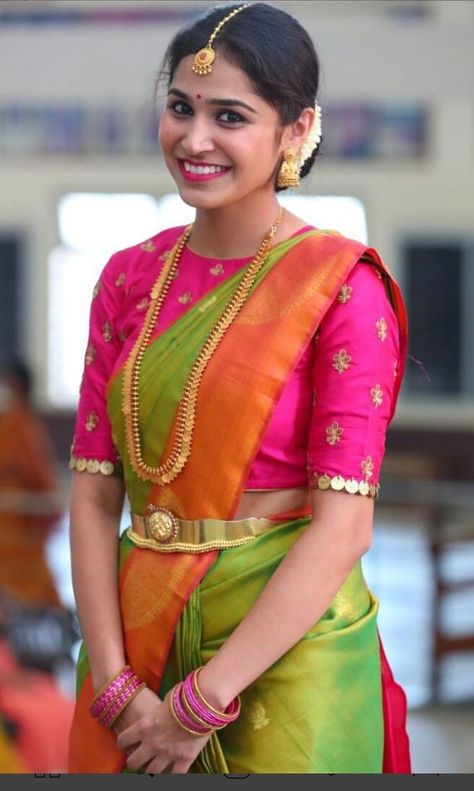 16 Amazing Blouse Work Designs For Pattu Sarees • Keep Me Stylish Blouse Designs High Neck, Sari Design, Pattu Saree Blouse Designs, Wedding Saree Blouse, Wedding Saree Blouse Designs, Wedding Blouse Designs, Sari Blouse Designs, Indian Saree Blouses Designs, Blouse Designs Indian