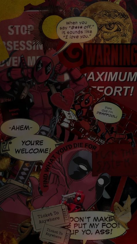 Deadpool Background! #deadpool #quotes #red #darkacademia #marvel #fyp Deadpool Background, Deadpool Quotes, Like I Love You, Marvel Art, Sounds Like, Marvel Characters, Phone Backgrounds, Dark Academia, Deadpool