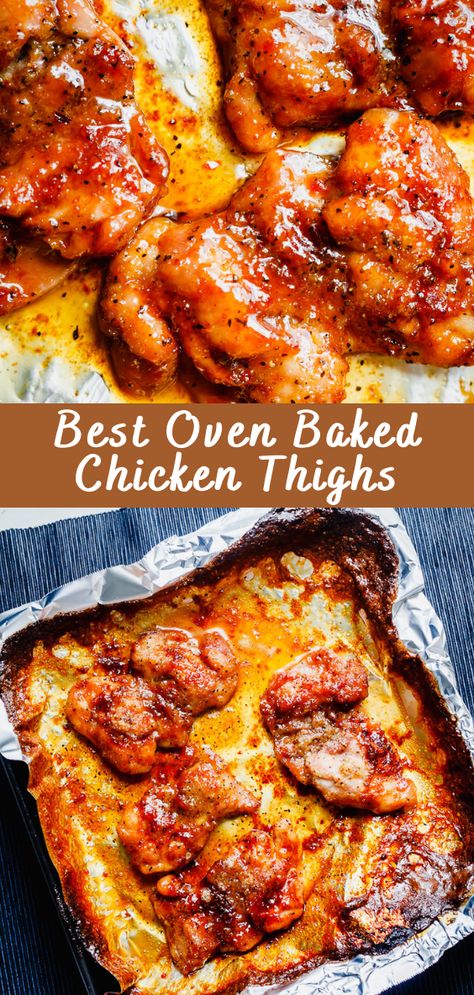 Best Oven Baked Chicken Thighs Oven-baked chicken thighs are a delightful combination of juicy, tender meat and crispy skin that’s hard to resist. This recipe is not only incredibly delicious but also simple to prepare, making it a perfect choice for a hassle-free and scrumptious meal. Ingredients: 4-6 bone-in, skin-on chicken thighs 2 tablespoons olive […] The post Best Oven Baked Chicken ... Bake Chicken Thighs In Oven, Roast Chicken Thigh Recipes, Best Oven Baked Chicken, Baked Bone In Chicken, Chicken Thighs In Oven, Oven Roasted Chicken Thighs, Baked Boneless Chicken Thighs, Bone In Chicken Thigh Recipes, Munchkin Time