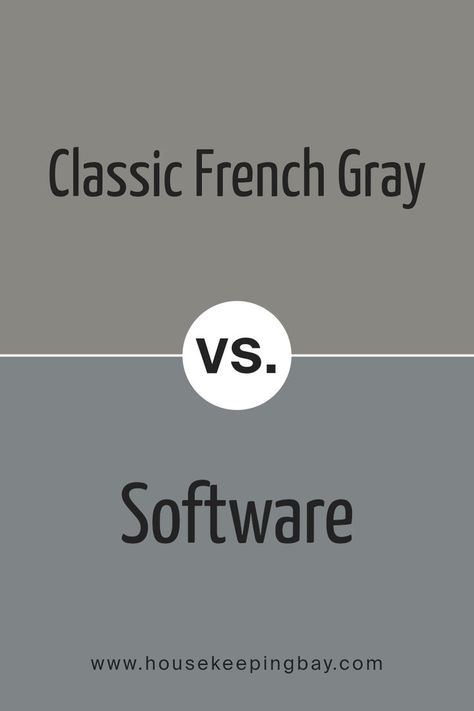 Classic French Gray SW 0077 by Sherwin Williams vs Software SW 7074 by Sherwin Williams Web Gray Sherwin Williams, Gray Sherwin Williams, Sherwin Williams Gray, French Gray, Trim Colors, Neutral Paint Colors, Neutral Paint, Subtle Elegance, Too Cold