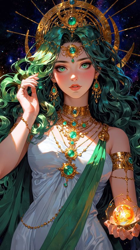 Goddess Oc Design, Anime Goddess Art, Greek Goddess Art, Beautiful Wallpapers For Iphone, Fantasy Hair, Carpet Looks, Dress Making Patterns, D&d Dungeons And Dragons, Big Thing