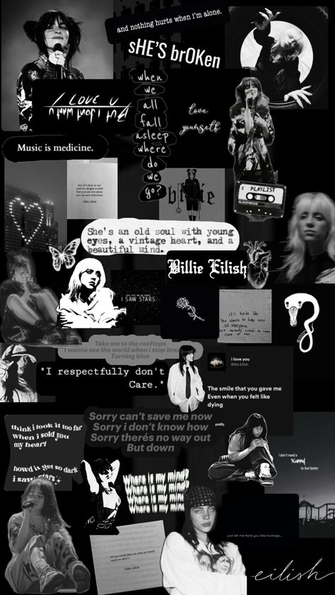 Billie Eilish And Xxtenations Wallpaper, The 30th Billie Eilish Wallpaper, Billie Eilish Black Wallpaper, Billie Eilish Black Aesthetic, Wallpaper Iphone Billie Eilish, Billie Lockscreen, Holy Wallpapers, Billie Eilish Aesthetic Lockscreen, Billie Eilish Wallpaper Aesthetic