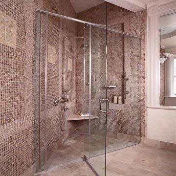 cleanString alt Triangular Shower Bathroom, Corner Walk In Shower Ideas, Triangular Bathroom, Bathroom Shower Ideas, Bathroom Shower Stalls, Warehouse Project, Bathroom Shower Panels, Apartment Dining Room, Pretty Bathrooms