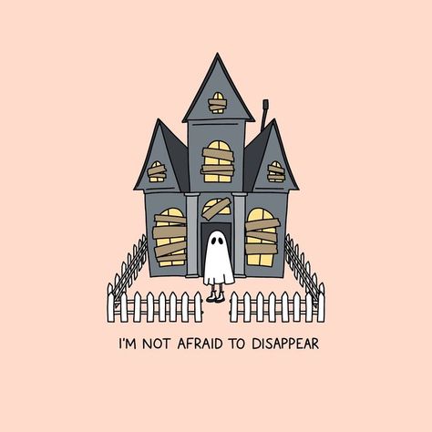 Phoebe Ghost Tattoo, How To Draw Haunted House, I Know The End, I Know The End Tattoo, Phoebe Bridgers Drawing Ideas, Haunted House With A Picket Fence Tattoo, Haunted House Picket Fence Tattoo, A Haunted House With A Picket Fence, Phoebe Bridgers Painting Ideas