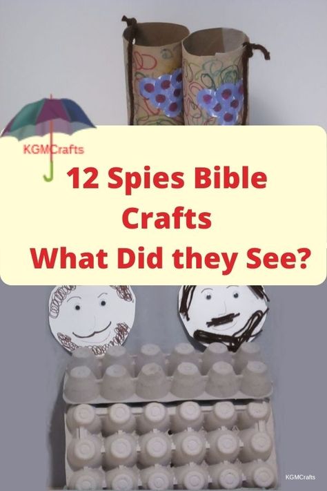 Reading in your Bible about the 12 spies? These crafts for kids will help bring the story alive. Spy Crafts For Preschoolers, 12 Spies Bible Craft, Spy Crafts For Kids, Lego Bible Lessons, Toddler Bible Crafts, Lego Bible, Toddler Bible Lessons, Toddler Bible, Kids Church Lessons