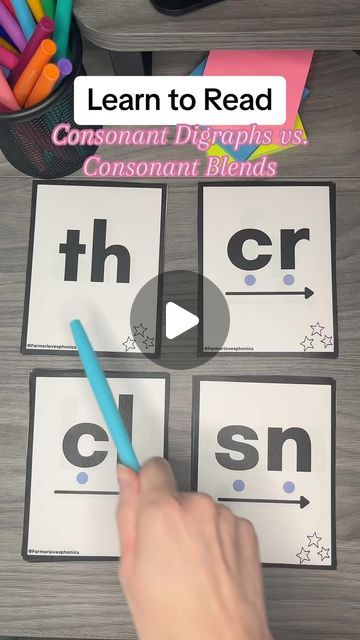 Jessica Farmer on Instagram: "Practice 2 times and comment DONE ✅! Follow @farmerlovesphonics for more early literacy lessons, tips and more! 🥰  Consonant Digraphs vs. Consonant Blends   ➡️ Blend is technically an action, but it’s a term that most programs use for adjacent consonants. Each letter represents a sound in a consonant blend, while digraphs represent one sound.   🥳 These grapheme cards are in my TpT store (Sound Drill Cards). If you would like the link, comment “Sound Drill Please” and I will send the link. 🔗  #teachersofinstagram #teachersoftiktok #scienceofreading #structuredliteracy #phonics #phonemicawareness #foundationalskills #iteachfirst #prek #kindergarten #firstgrade #secondgrade #untileverychildcanread #ela #decodingskills #blendingtips" Beginning Consonant Blends, Numbers Preschool Printables, Consonant Digraphs, Blends And Digraphs, Blending Sounds, Spelling Rules, Consonant Blends, Beginning Sound, Literacy Lessons