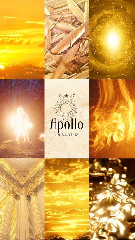 Aesthetic Gold Wallpaper, Apollo God Of The Sun, Apollo God, Apollo Aesthetic, Apollo Greek, Apollo Cabin, Cabin 7, God Of The Sun, Era Aesthetic