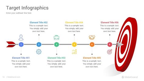 Target Infographics PowerPoint Presentation Template Designs - SlideGrand Target Audience Presentation Design, Target Audience Infographic, Target Image, Powerpoint Slide Designs, Business Requirements, Smart Goals, Powerpoint Slide, Business Templates, Slide Design