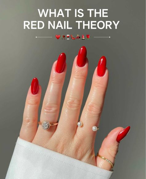 Nails That Look Good With Red Dress, Nails Matching Red Dress, Red Nail Effect, Stylish Red Nails, Red Nails September, Red Nails Outfit Winter, Red Color Palette Nails, What Colour Nails Should I Get, Nail Ideas Regular Polish