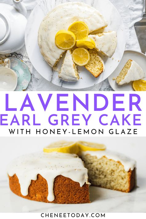 Honey Lemon Lavender Tea Cake, Lemon Earl Grey Cake, Lavender Earl Gray Cake, Earl Grey Bundt Cake, Easy Tea Desserts, Earl Grey Lemon Cake, Lemon And Lavender Cake, Earl Grey Lavender Cake, Lavender Earl Grey Cake