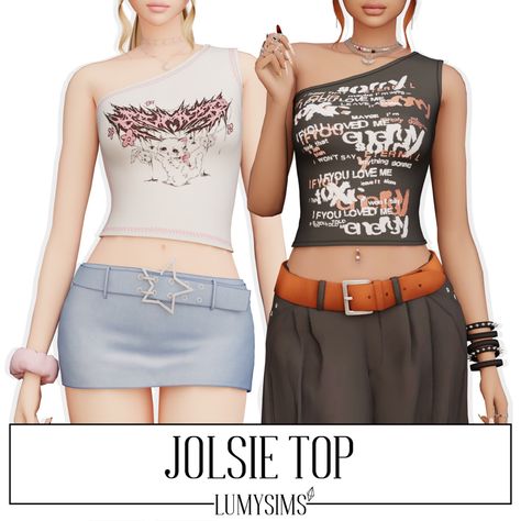 Sims 4 Off Shoulder Top, Sims 4 Cc Tops Y2k, Sims 4 Cc Shirts Female Patreon, Sims 4 Cc 2000s Clothes, Sims 4 Crop Top Cc, 2000s Sims 4 Cc, Sims 4 Cc Crop Tops, Sims 4 2000s Cc, Aesthetic Sims 4 Cc