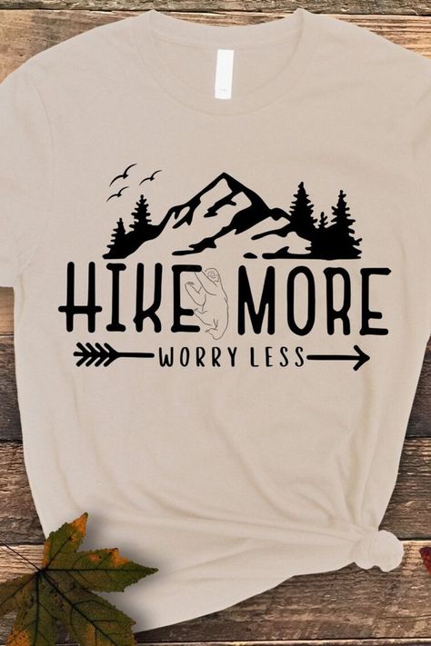 Hi Hike Buffs, looking for a new hiking shirt? 
This might be your next favorite, read more for more colors and size. Hiking Shirts Sayings, Take A Hike Shirt, Hiking Tshirt Design Ideas, Hiking T Shirt Design, Hiking Shirt Design, Adventure Time Shirt, Hiking Shirts Women, Camp Shirt Designs, Hiking Clothes