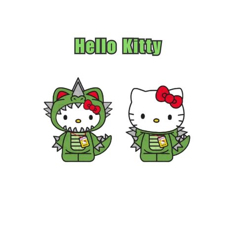 Dino Hello Kitty, Nft Ideas, Kitty Crafts, Dinosaur Tattoo, Bada Lee, Dinosaur Tattoos, Kitty Pictures, Hello Kitty Crafts, Hello Hello