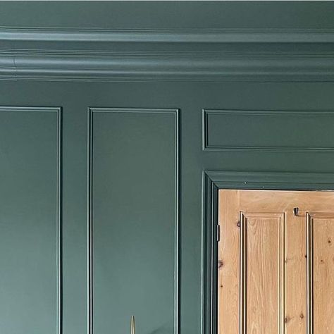 ORAC UK on Instagram: "Master bedroom before and after by @edwardian_vignette 🫶🏼 Swipe to see the power of mouldings and a lick of paint!🍃 . . Product refs used: C332 cornice, P8030  and PX201 panelling. . #bedroom#reno#diy#master#bed#transformed#decorative#mouldings#panelling#cornice#green#paint#interior#interiordesign#interiorarchitecture#givewallspersonality#oracdecor#inspo" Green Paint Interior, Front Room Office, Orac Decor, Edwardian House, Master Bed, Decorative Mouldings, Wall Molding, Interior Design Diy, Painted Ceiling