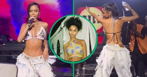 South African-born singer Tyla impressed an international crowd when she danced the 'Water' challenge live on stage, getting a thumbs-up from TikTok. Tyla Water Performance, Young Rihanna, Water Performance, Water Challenge, African Dance, Dance Challenge, From Tiktok, Traditional Dance, Live Performance