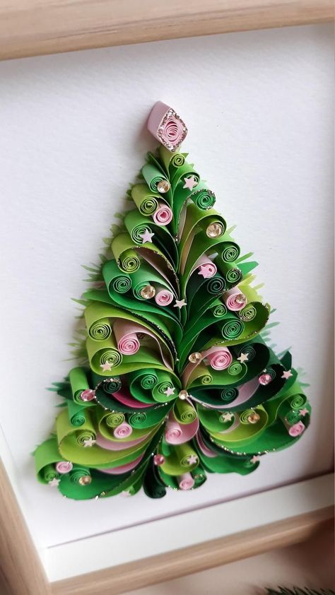 Christmas Ornaments Patterns - Paper Quilling Art - Patterns B02 Diy Quilling Christmas, Quilling Christmas Tree, Free Quilling Patterns, Diy Quilling Crafts, Quilled Christmas, Christmas Quilling, Quilling Pattern, Paper Quilling For Beginners, Paper Quilling Flowers