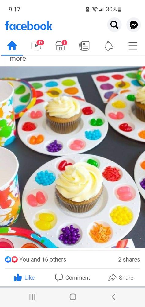 Candy Land Cupcakes, Candy Theme Birthday Party, Candy Land Birthday Party, Girl Bday Party, Candy Birthday Party, Candyland Birthday, Art Birthday Party, Candyland Party, Candy Theme