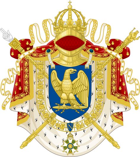 File:Imperial Coat of Arms of France (1804-1815).svg Napoleon Josephine, First French Empire, Treaty Of Paris, Mexican Army, French Royalty, Napoleon Bonaparte, French Flag, French Empire, Napoleonic Wars