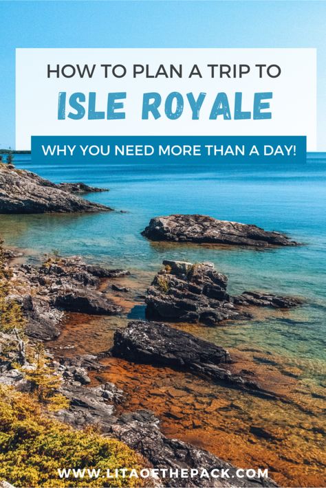 Isle Royale National Park is one of remote parks in the country. In this post, you'll find out why a day trip to Isle Royale is simply not enough. Learn how to plan a trip to this beautiful park and how to book a ferry or seaplane to get there. Find out why this is one of the least visited but most re-visited parks. Travel Michigan, Beautiful National Parks, Isle Royale, Michigan Road Trip, Isle Royale National Park, Michigan Summer, Royal Park, How To Book, Michigan Travel