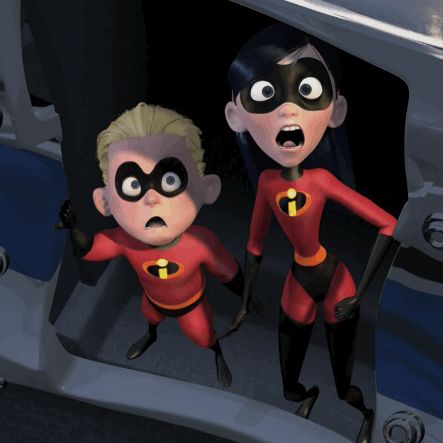 via GIFER Violet The Incredibles, The Incredibles 1, The Incredibles 2004, Coco Disney, Disney Gifs, Disney Incredibles, Violet Parr, Disney Pixar Movies, Childhood Movies