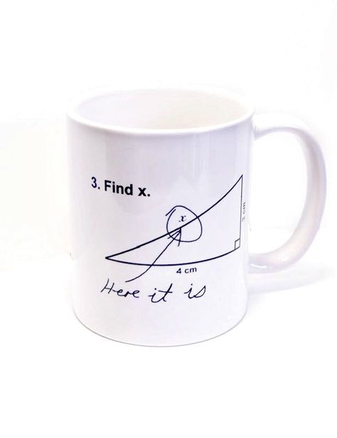 Academic Humor, Math Gifts, Gifts For Professors, Male Teacher Gifts, Math Made Easy, Math Gift, Sharpie Mug, Teachers College, College Student Gifts