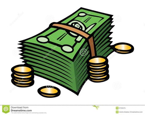 Cash & coins stock vector. Illustration of finance, save - 9750075 Cash Drawing, Cash Illustration, Cartoon Download, Infographic Design Inspiration, Cash Loans, Kid Friendly Travel Destinations, Cartoons Png, Kid Friendly Trips, Cartoon Clip Art