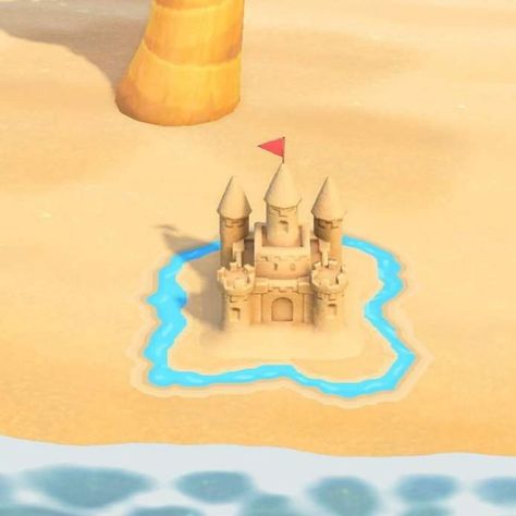 Rice 🍙 on Instagram: “An adorable little moat for a sand castle on the beach!  -🌻  Reddit: @/bufalooooo  . . . . . . . . I did not make these!! 🌙 Tags 🌱…” Acnh Pathways, Castle On The Beach, Acnh Path, Sand Drawing, Animal Crossing 3ds, Animals Crossing, Animal Crossing Funny, Ac New Leaf, Animal Crossing Guide