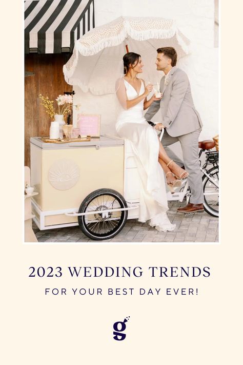 Planning a wedding should be an exciting experience - and with the help of these 2023 wedding trends, your big day will be the best ever! Get ready to make your guests "ooh" and "ahh" with the latest trends in decor, food, and more. Upcoming Wedding Trends, Wedding Food Trends 2023, 2023 Wedding Trends Wedding Table Decor, Wedding Trends 2023, Event Lighting Design, 2023 Wedding Trends, Wedding Transportation, Wedding Reception Food, Sustainable Wedding