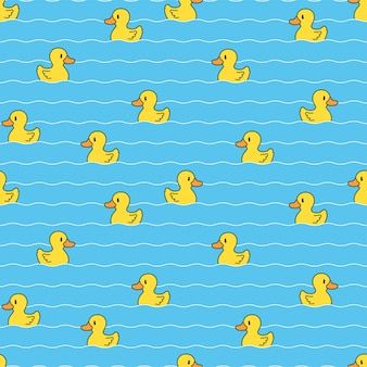 Premium Vector | Seamless pattern rubber bathing cartoon Duck Background, Rubber Duck Pattern, Duck Pattern, Background Pink, Kawaii Stickers, Pretty Patterns, Rubber Duck, Seamless Pattern, Premium Vector