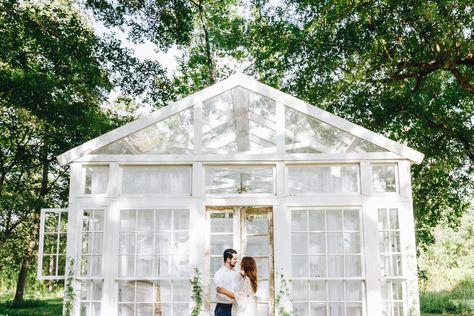 Greenhouse Wedding Elopement, Greenhouse Elopement, The Oak Atelier, Farm Studio, Greenhouse Diy, Victorian Conservatory, Greenhouse Wedding, Diy Greenhouse, Micro Wedding