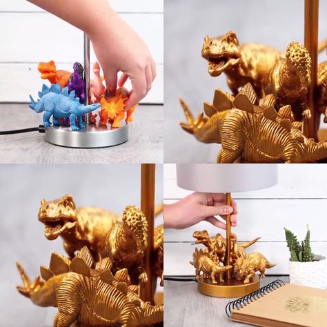 DIY dinosaur lamp Dinosaur Toddler Room, Dinosaur Boys Room, Dinosaur Kids Room, Dinosaur Lamp, Diy Dinosaur, Dinosaur Room Decor, Dinosaur Nursery Decor, Dinosaur Bedroom, Dinosaur Room